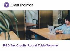 R&D Tax Credits Round Table Webinar